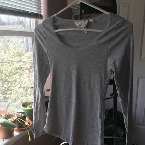 Tight fit gray long sleeve